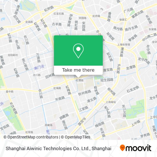 Shanghai Aiwinic Technologies Co. Ltd. map