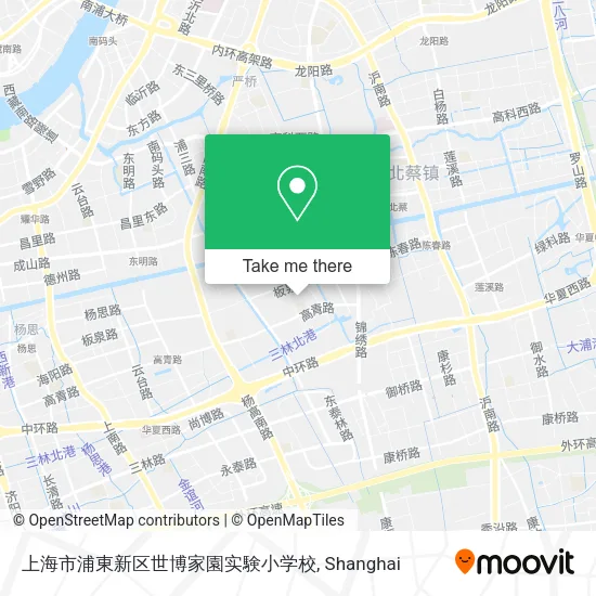 上海市浦東新区世博家園实験小学校 map