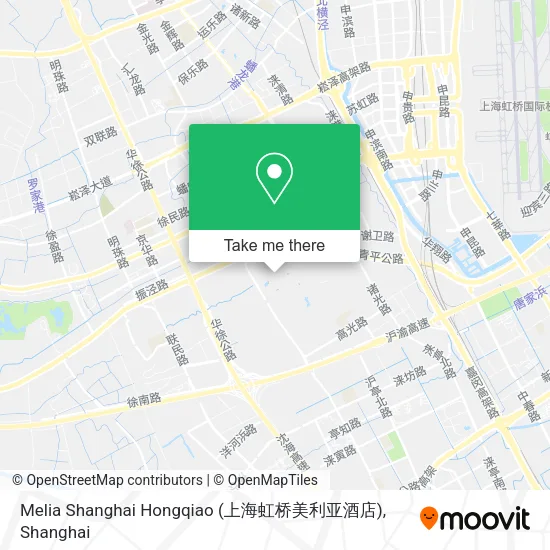 Melia Shanghai Hongqiao (上海虹桥美利亚酒店) map