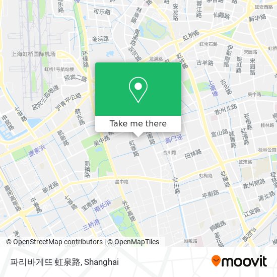 파리바게뜨 虹泉路 map