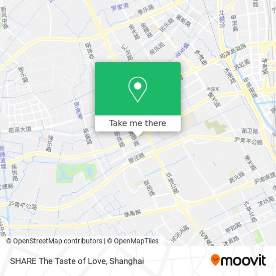 SHARE The Taste of Love map