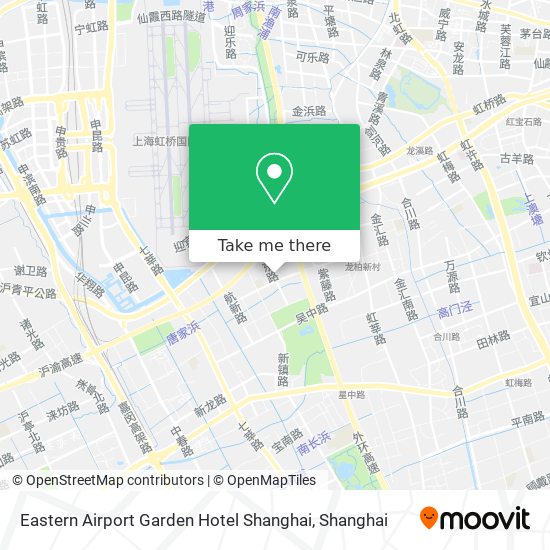 Eastern Airport Garden Hotel Shanghai map