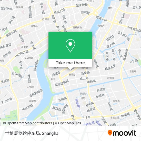 世博展览馆停车场 map