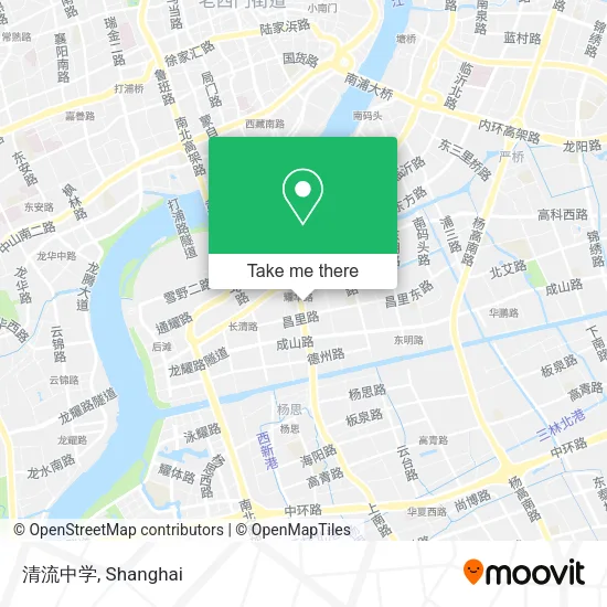 清流中学 map