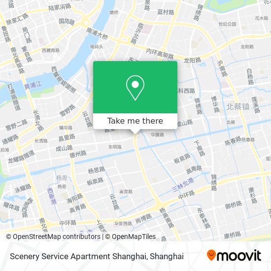 Scenery Service Apartment Shanghai map