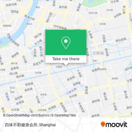 四体不勤健身会所 map