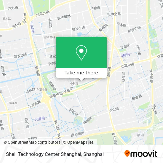 Shell Technology Center Shanghai map