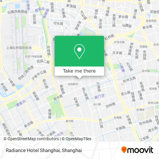 Radiance Hotel Shanghai map