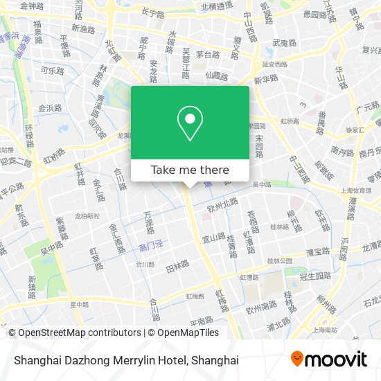 Shanghai Dazhong Merrylin Hotel map