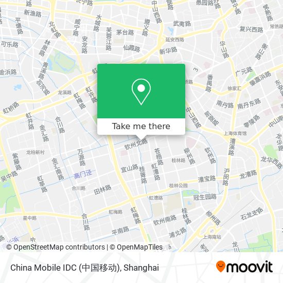 China Mobile IDC (中国移动) map