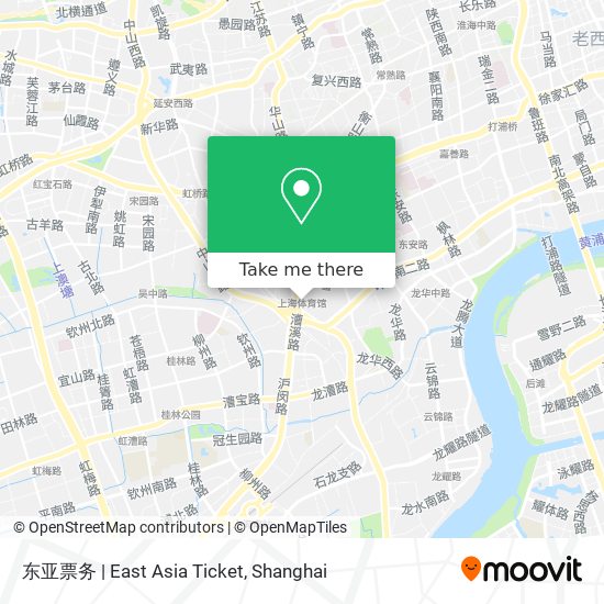 东亚票务 | East Asia Ticket map