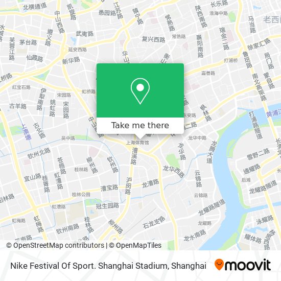 Nike Festival Of Sport. Shanghai Stadium map