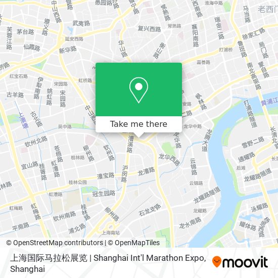 上海国际马拉松展览 | Shanghai Int'l Marathon Expo map