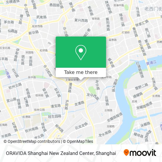 ORAVIDA Shanghai New Zealand Center map