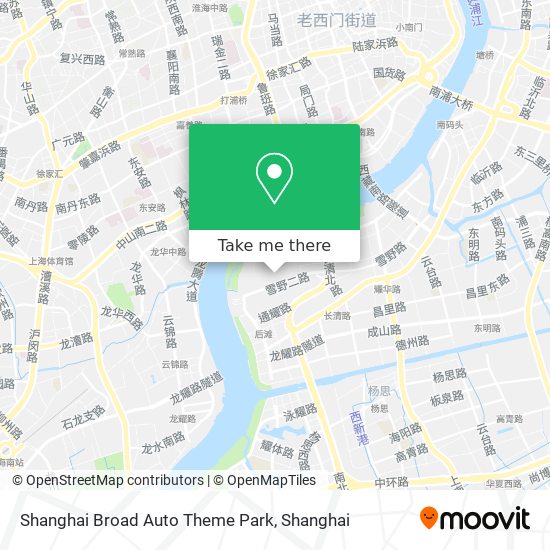 Shanghai Broad Auto Theme Park map