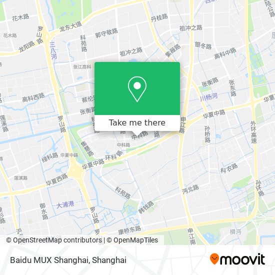 Baidu MUX Shanghai map