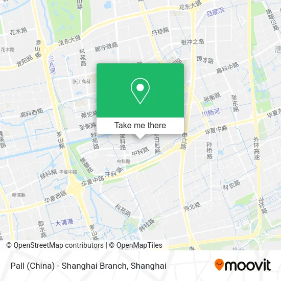 Pall (China) - Shanghai Branch map