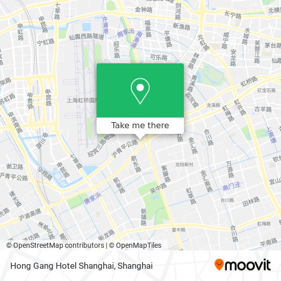 Hong Gang Hotel Shanghai map