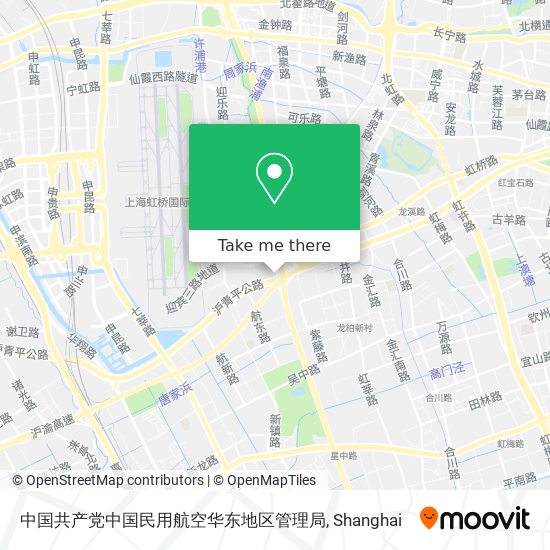 中国共产党中国民用航空华东地区管理局 map
