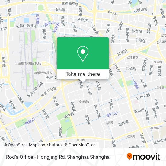 Rod's Office - Hongjing Rd, Shanghai map