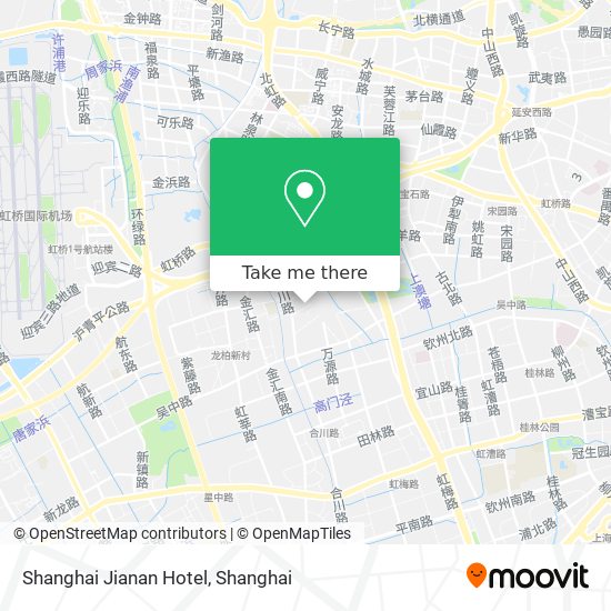 Shanghai Jianan Hotel map