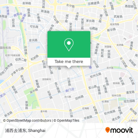 浦西去浦东 map