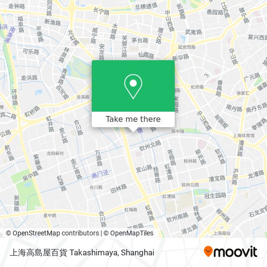 上海高島屋百貨 Takashimaya map