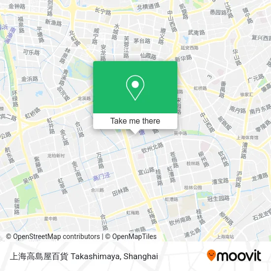 上海高島屋百貨 Takashimaya map