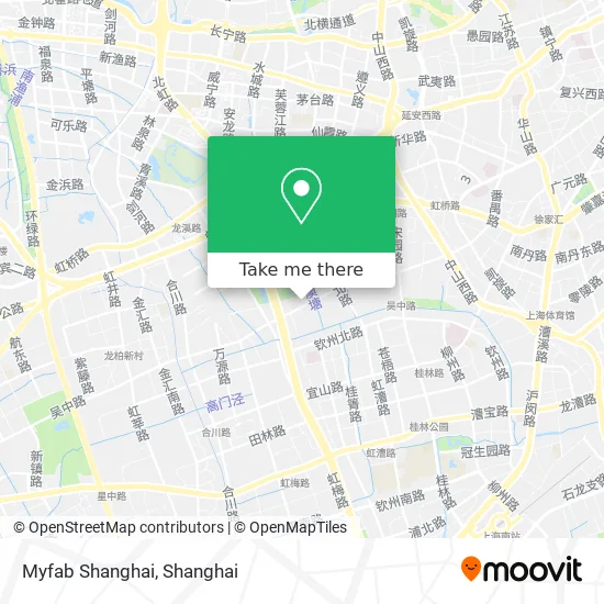 Myfab Shanghai map