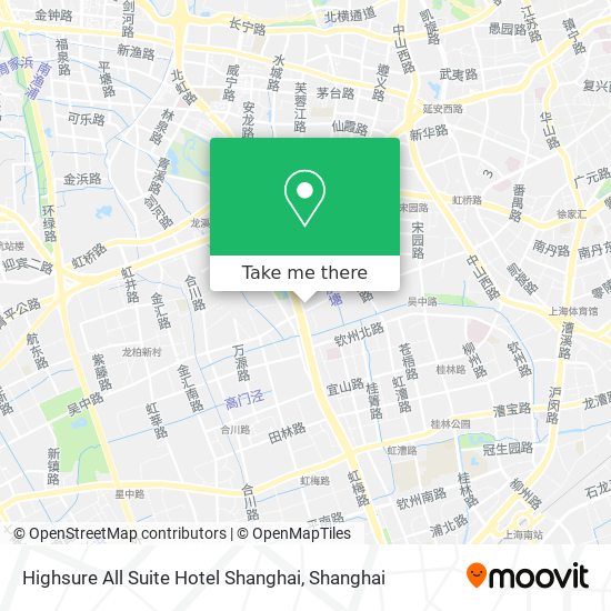 Highsure All Suite Hotel Shanghai map