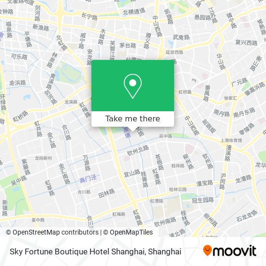 Sky Fortune Boutique Hotel Shanghai map