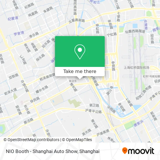 NIO Booth - Shanghai Auto Show map