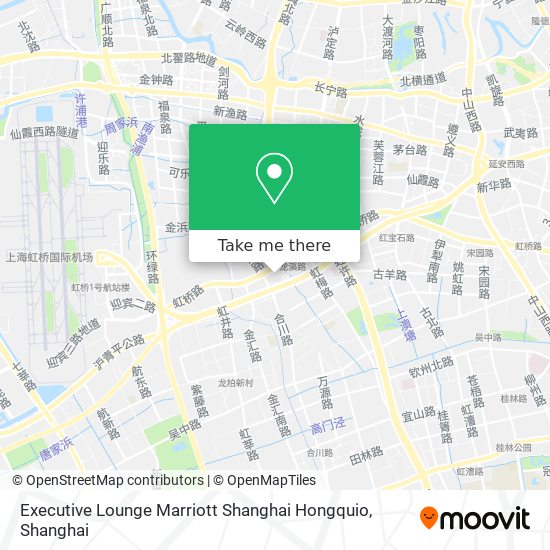 Executive Lounge Marriott Shanghai Hongquio map