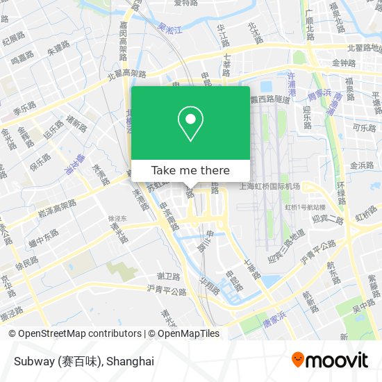 Subway (赛百味) map