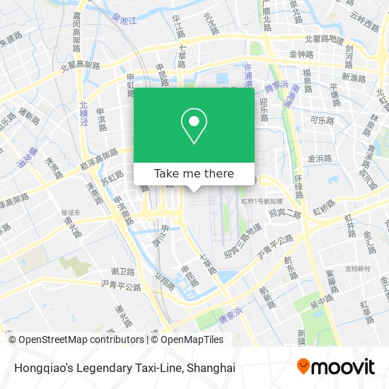 Hongqiao's Legendary Taxi-Line map