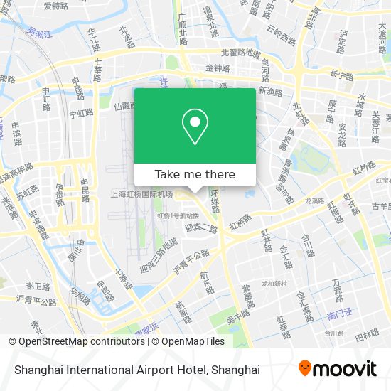 Shanghai International Airport Hotel map