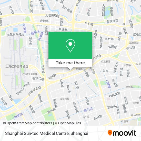 Shanghai Sun-tec Medical Centre map