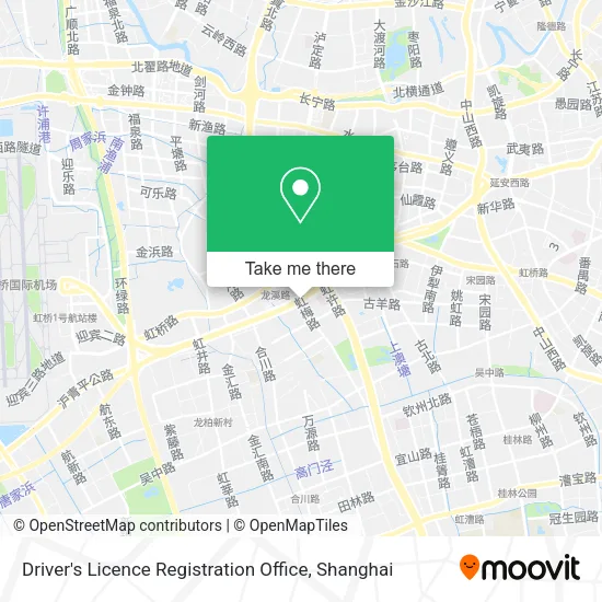 Driver's Licence Registration Office map