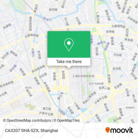 CA3207 SHA-SZX map