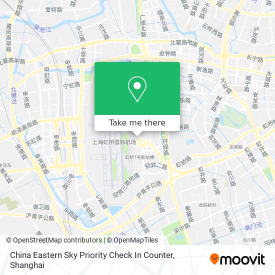 China Eastern Sky Priority Check In Counter map