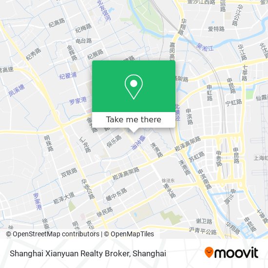 Shanghai Xianyuan Realty Broker map