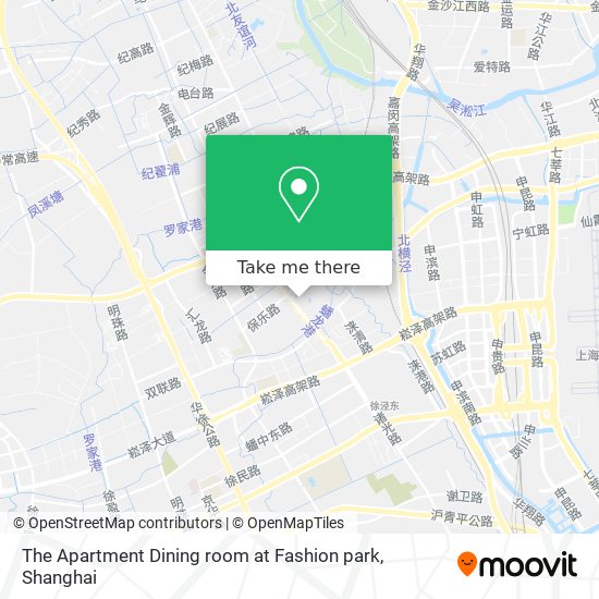 The Apartment Dining room at Fashion park map