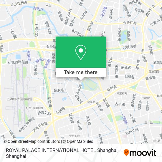 ROYAL PALACE INTERNATIONAL HOTEL Shanghai map