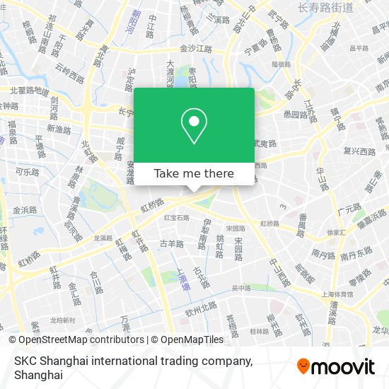 SKC Shanghai international trading company map