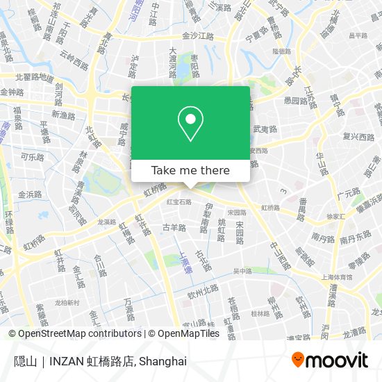 隠山｜INZAN 虹橋路店 map