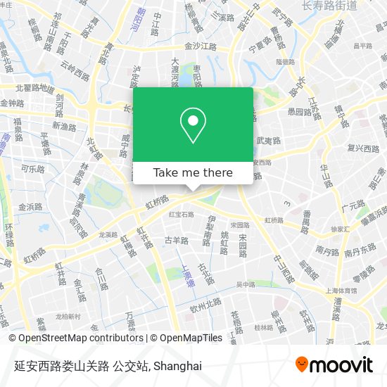 延安西路娄山关路 公交站 map