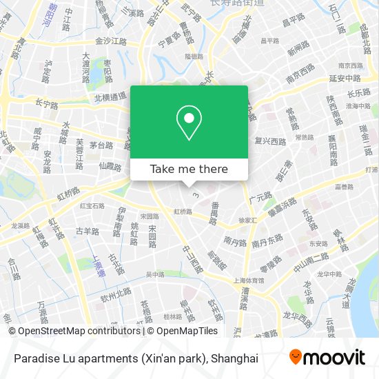 Paradise Lu apartments (Xin'an park) map