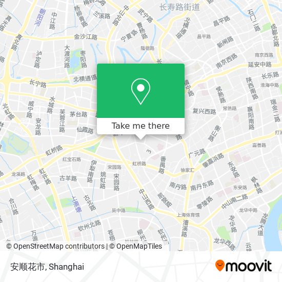 安顺花市 map