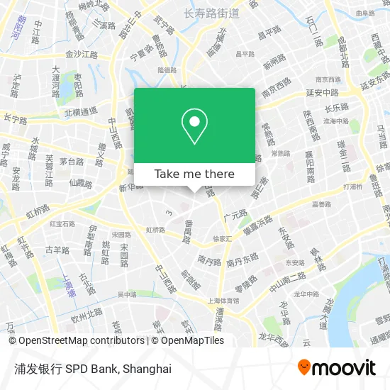 浦发银行 SPD Bank map