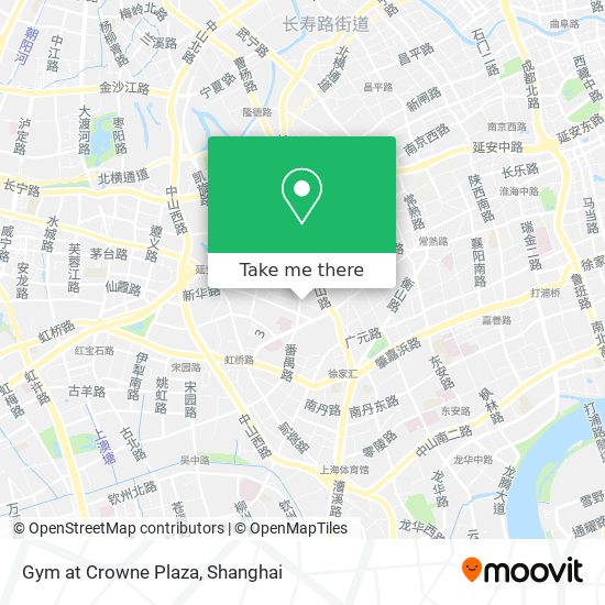 Gym at Crowne Plaza map